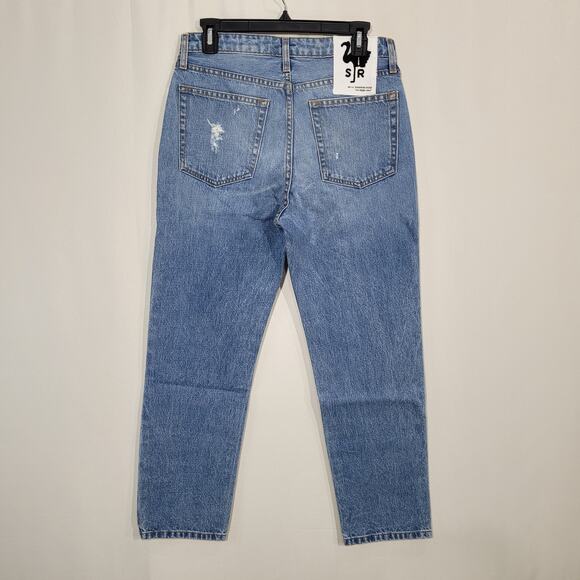 Sandrine Rose/Free People Sandrine Rose Indigo Straight Leg Jeans Size 29 - Picture 2 of 6